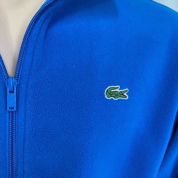 Lacoste Sport Men’s Blue Devanlay Long Sleeve Fleece Full Zip Jacket Size XL - Picture 10 of 14